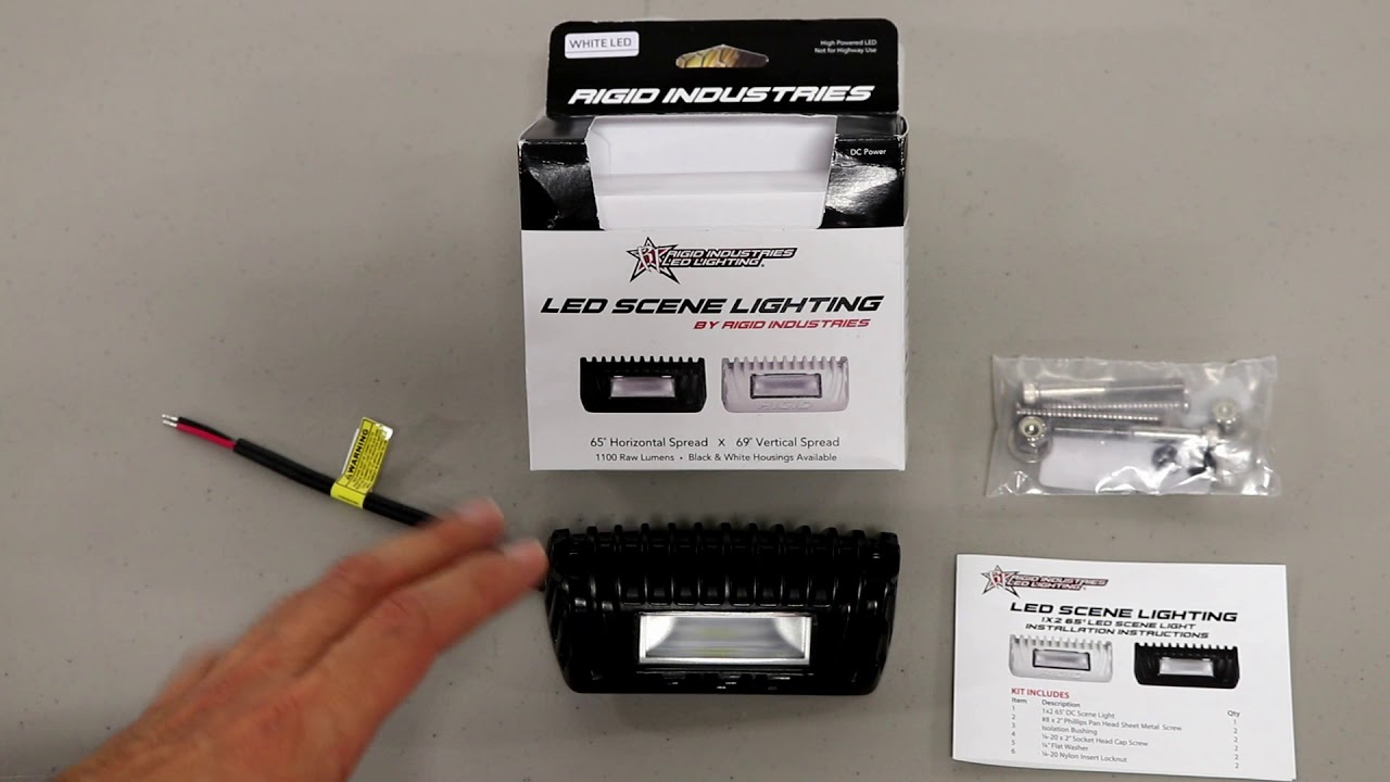 Rigid Industries 1x2 Scene Lights 