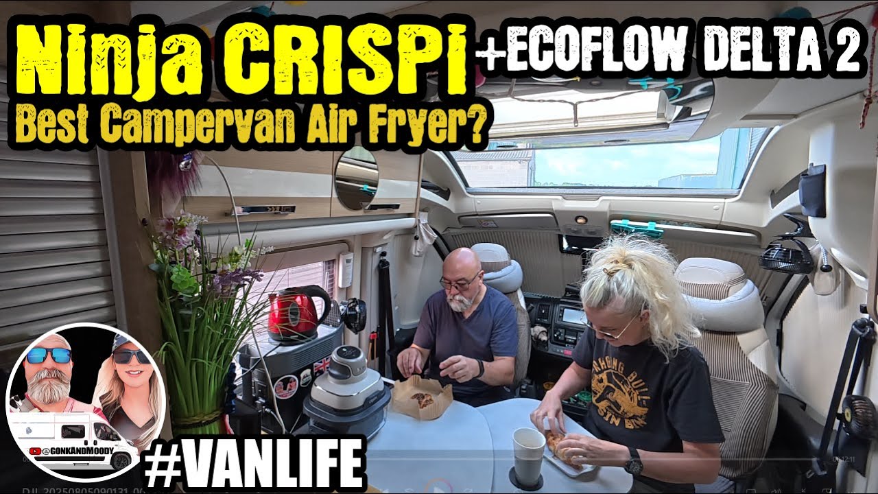 Best Campervan Air Fryer? We review the Ninja CRISPi running it on an EcoFlow Delta 2 #vanlife