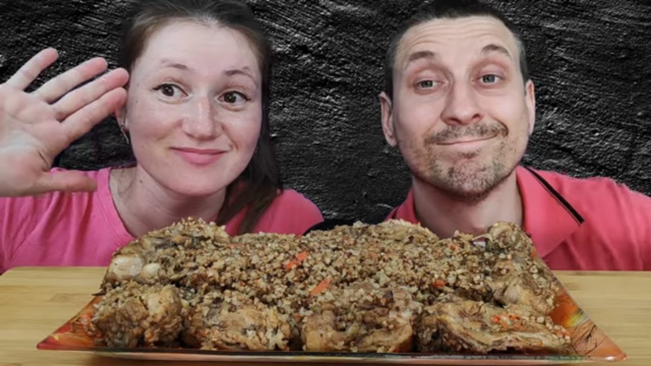 МУКБАНГ КУРИЦА С ГРЕЧКОЙ | MUKBANG CHICKEN WITH BUCKWHEAT  | #chicken #курица #mukbang #asmrrussia
