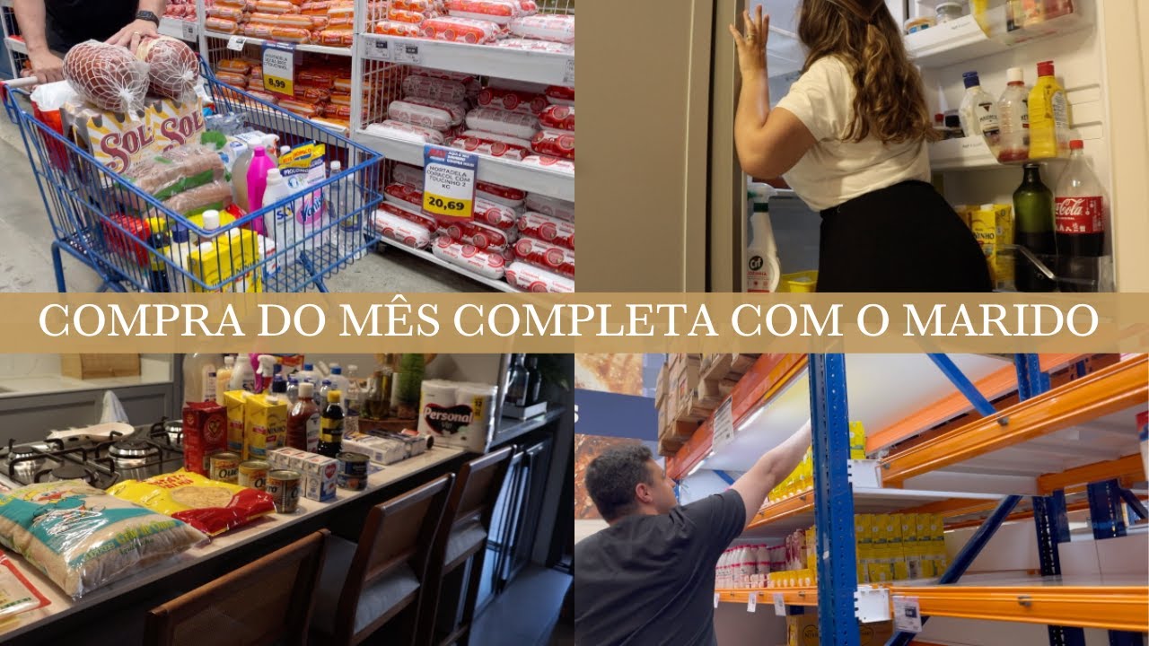 PRIMEIRA COMPRA DO MÊS DE 2023 | compra com o marido e organização completa
