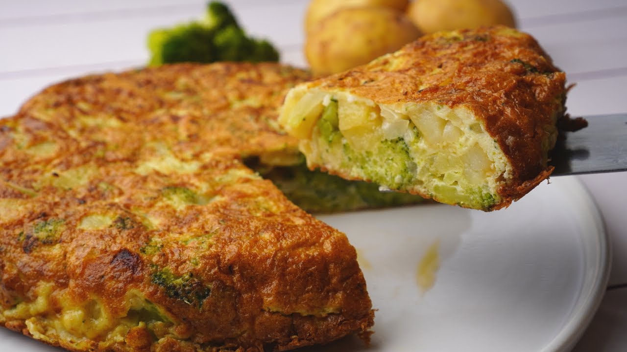 TORTILLA DE BROCOLI | RECETA FACIL Y NUTRITIVA