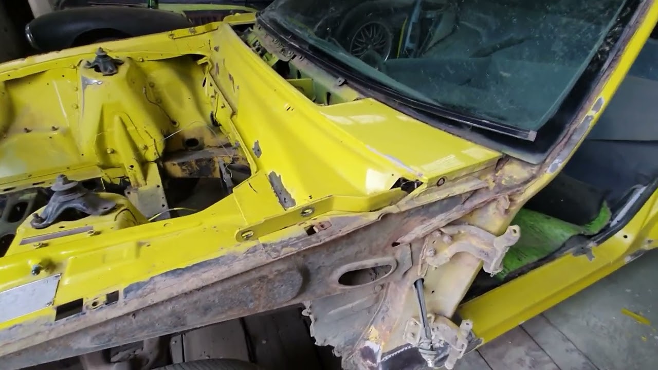 1979 XD Falcon in for rust repairs.