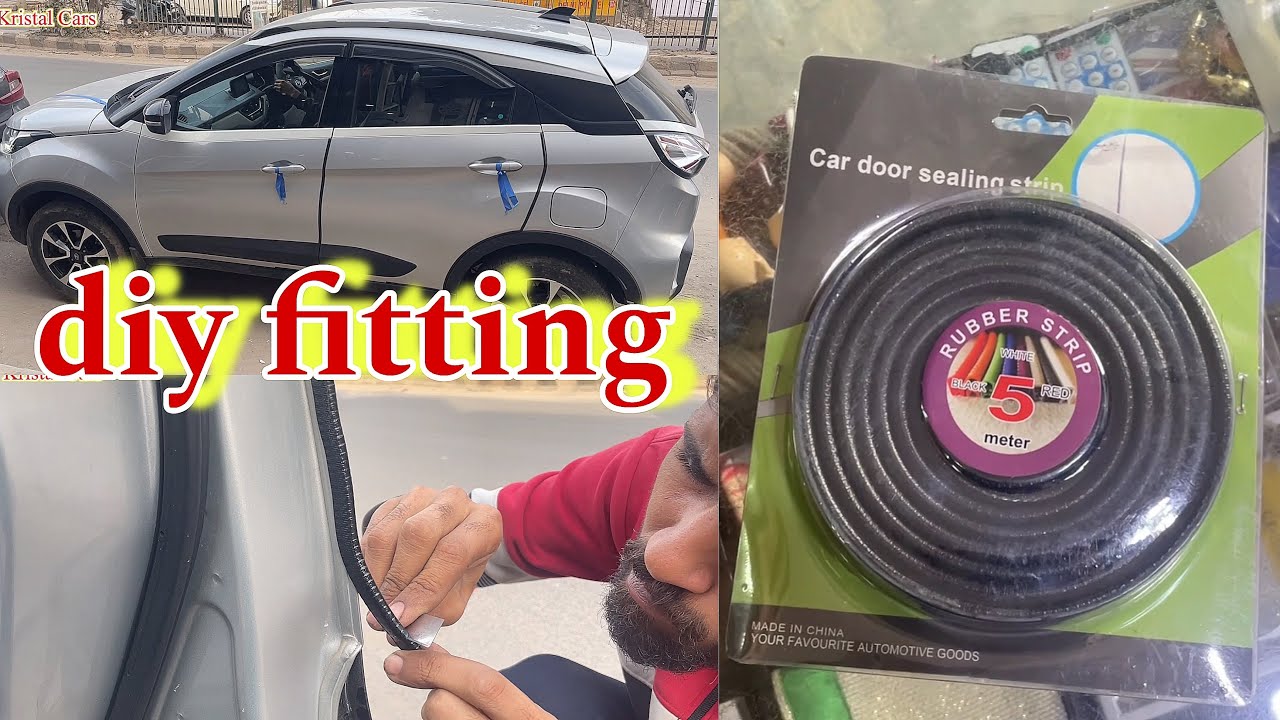 diy fitting 👉 Car Door Sealing Strip for any Car | How to fix door strip in any Car