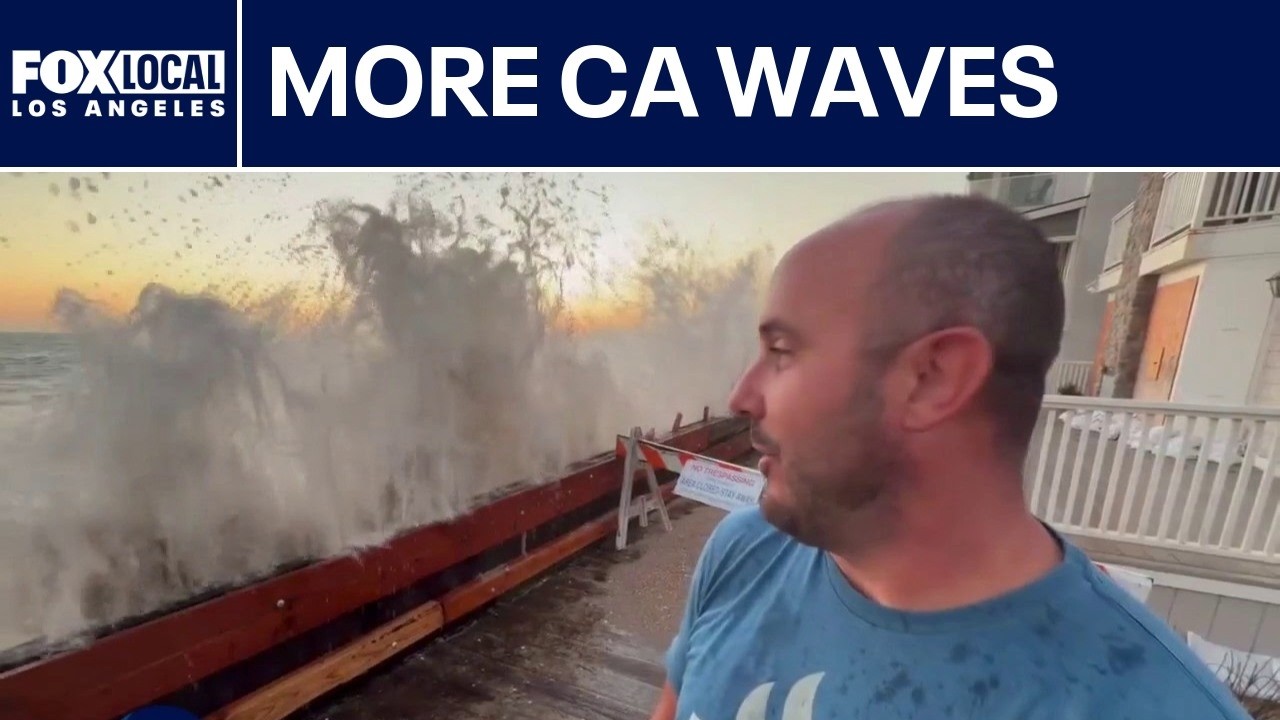 Powerful waves continue to batter Long Beach