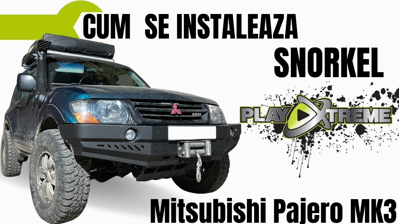 Cum se instaleaza Snorkel Play Xtreme pe Mitsubishi Pajero MK3