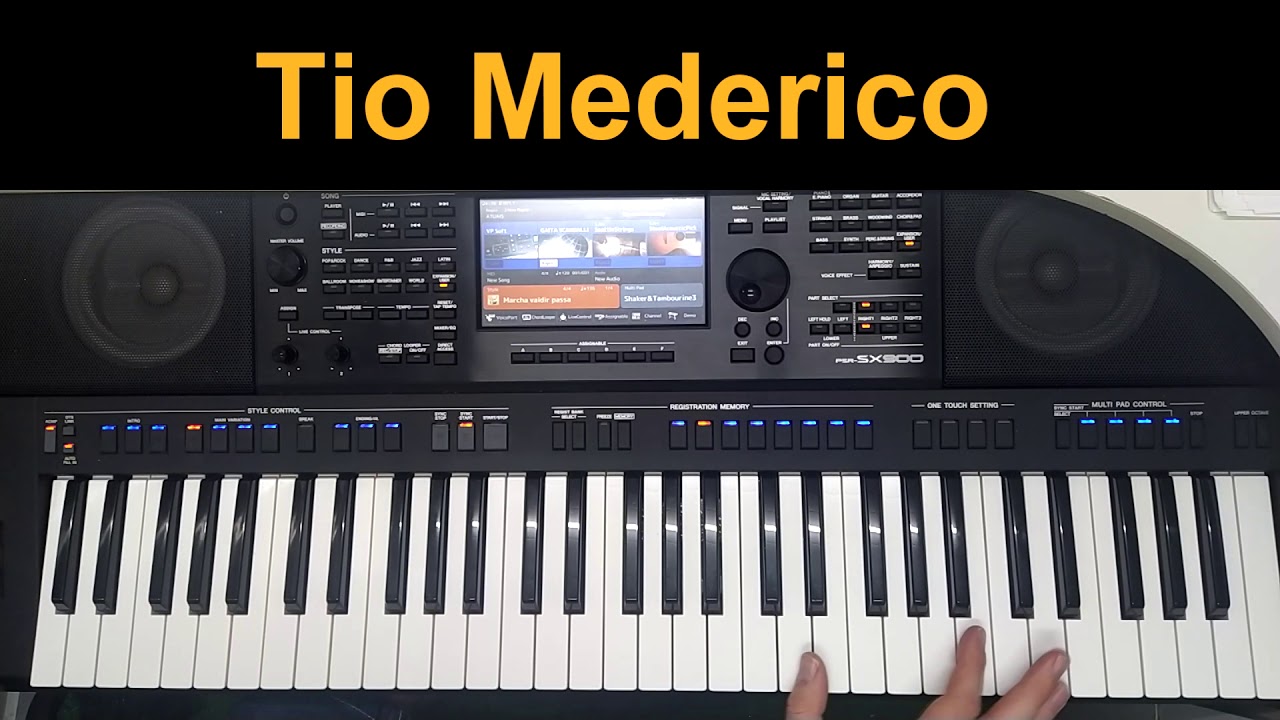 Tio Mederico  Vídeo aula teclado  Os Serranos  teclado Yamaha SX 900