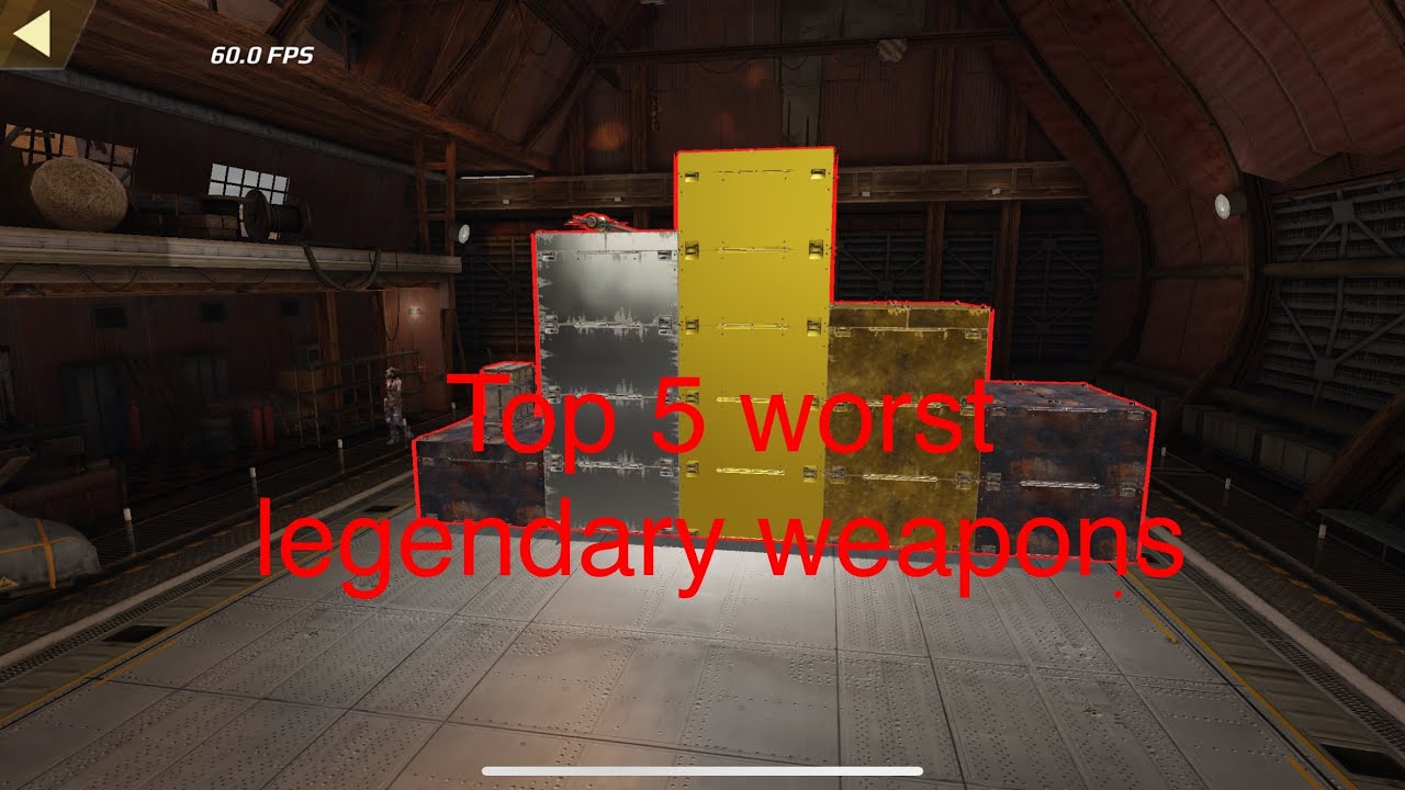 Top 5 worst legendary weapons (Crossout mobile)
