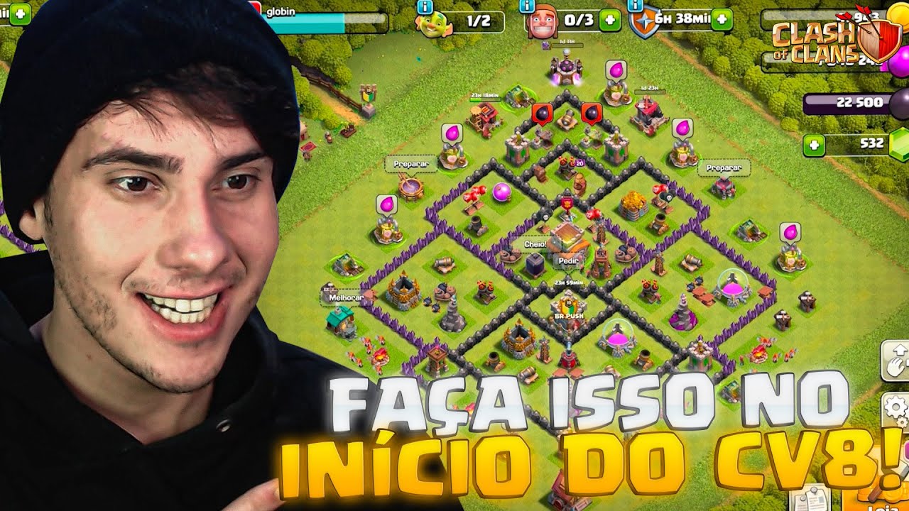 INICIANDO UMA VILA: FAÇA ISSO NO INÍCIO DO CV8! | EP #11 CLASH OF CLANS