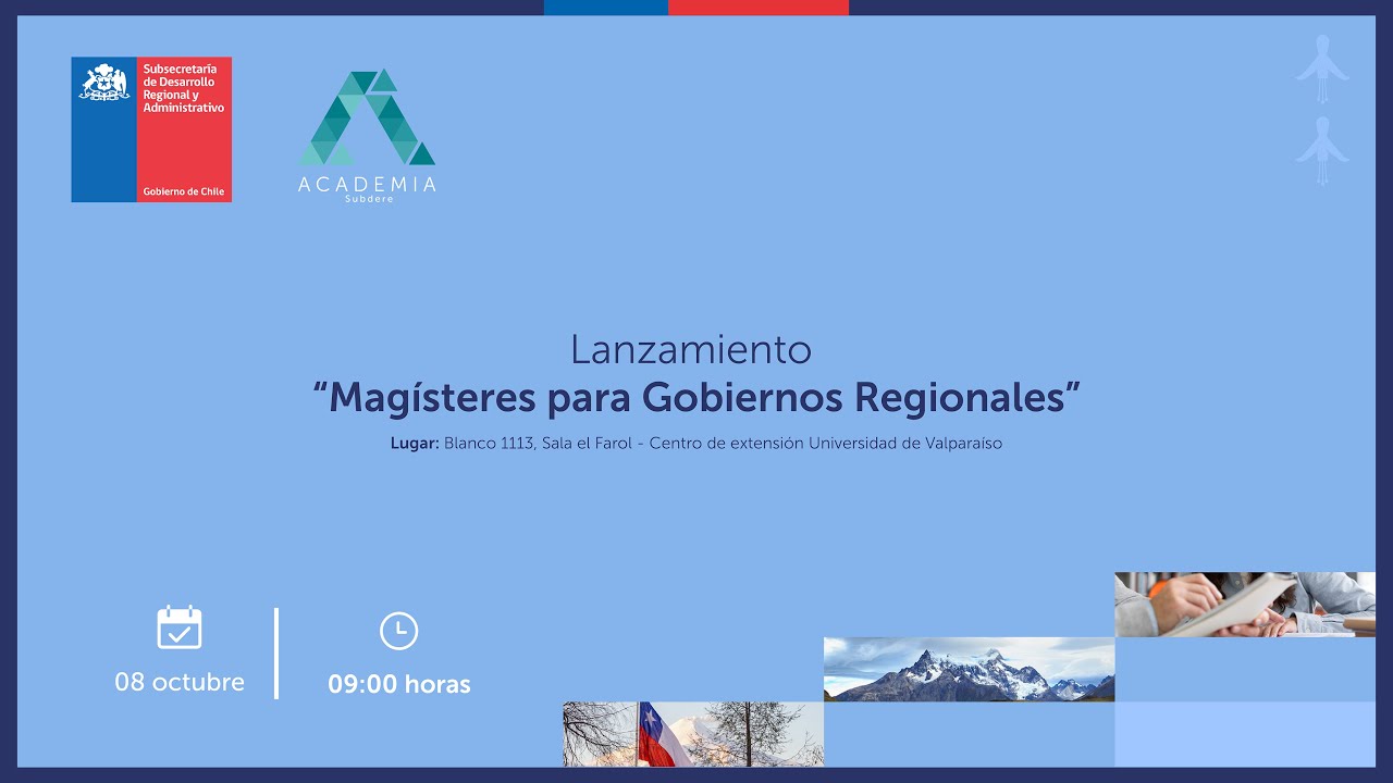 Lanzamiento magísteres Academia Subdere