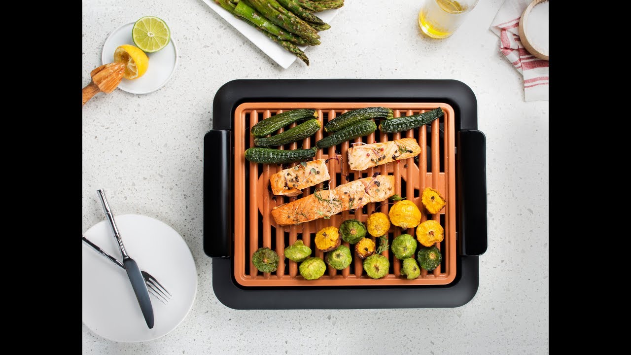Gotham Steel Smokeless Grill, la parrilla sin humos | www.botopro.com ✓