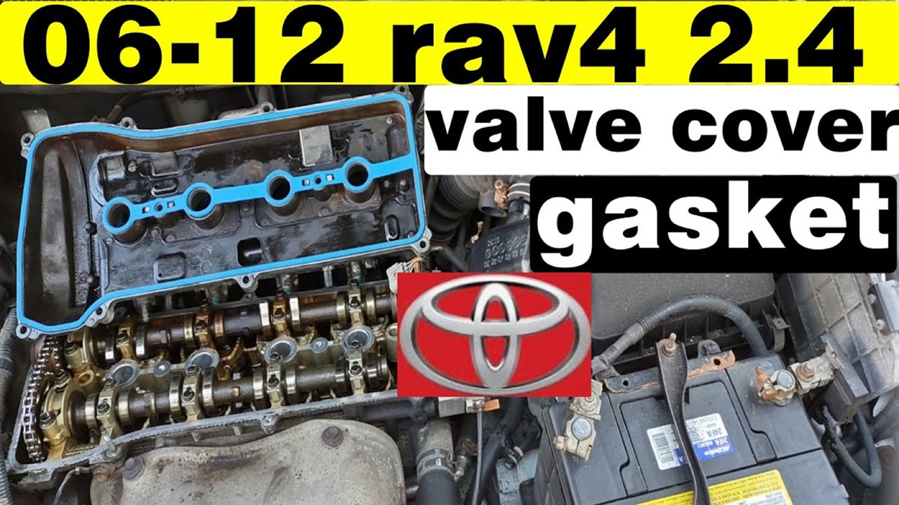 como reemplazar empaque de tapa de valvula 2006 2012 toyota rav4 2.4l valve cover gasket replacement
