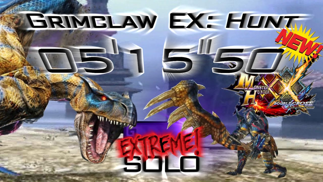 MHXX - Grimclaw Tigrex EX【5'15