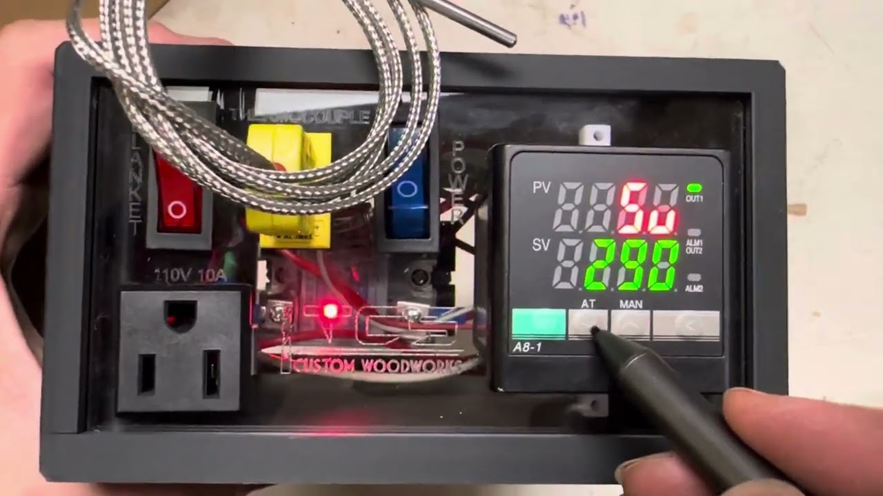 TCS Custom Woodworks Temperature Controller instructions for bending guitar sides.