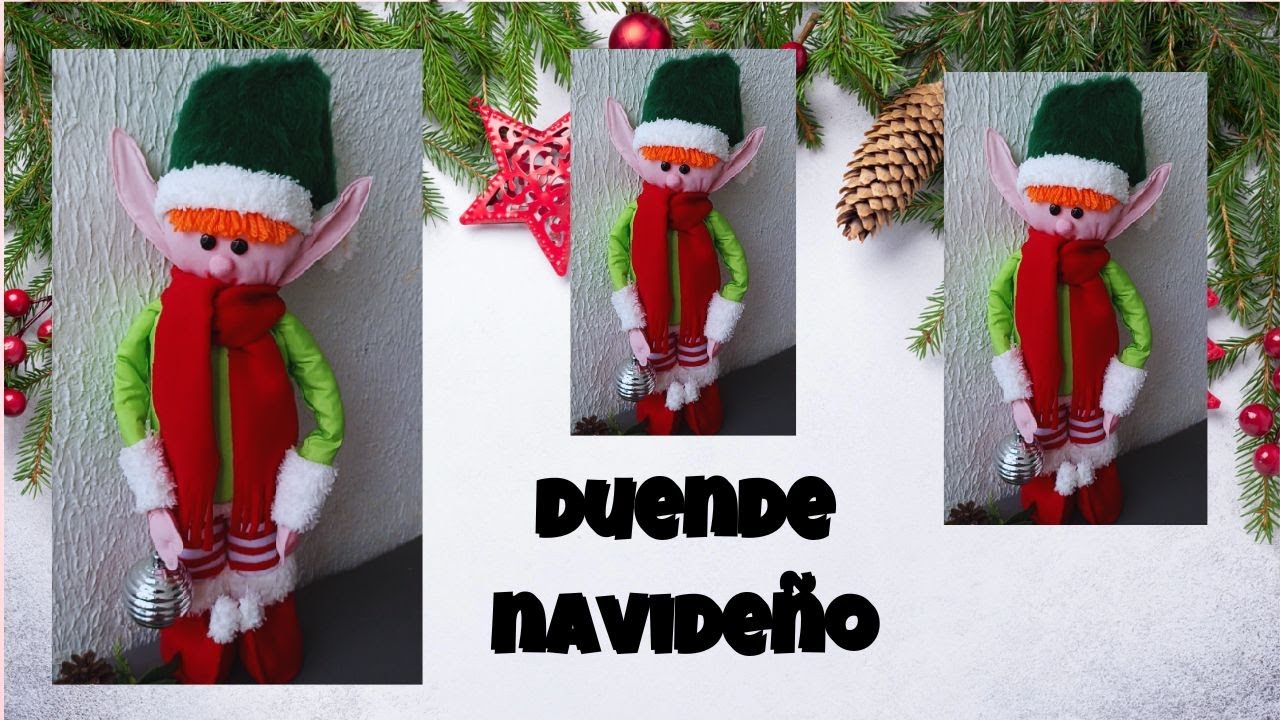 DUENDE Navideño con material reciclado  /DIY para NAVIDAD 🎄☃⛄