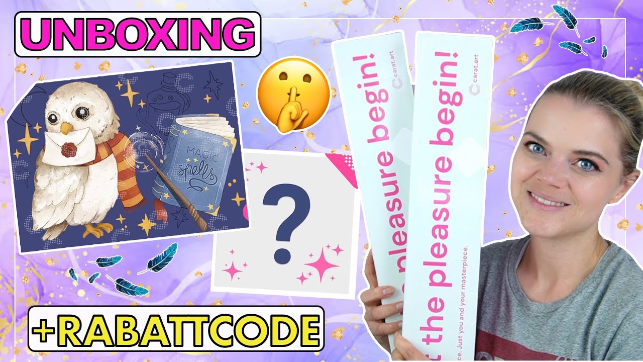 A TOUCH OF MAGIC 🧙🏼DIAMOND PAINTING UNBOXING CARAT.ART | + RABATTCODE