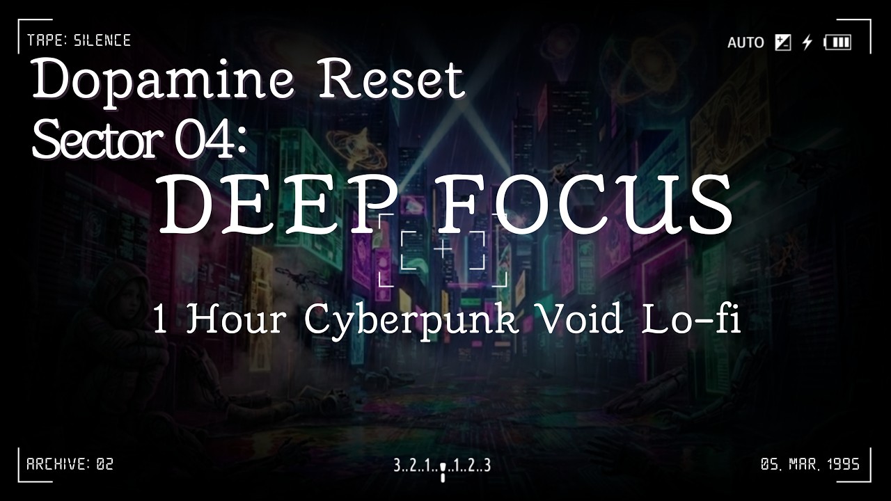 [Sector 4] Dark Cyberpunk Ambient 🌃 Midnight Coding | 1H 20M 비 내리는 멸망의 도시, 감정을 거세한 차가운 심야 코딩과 작업