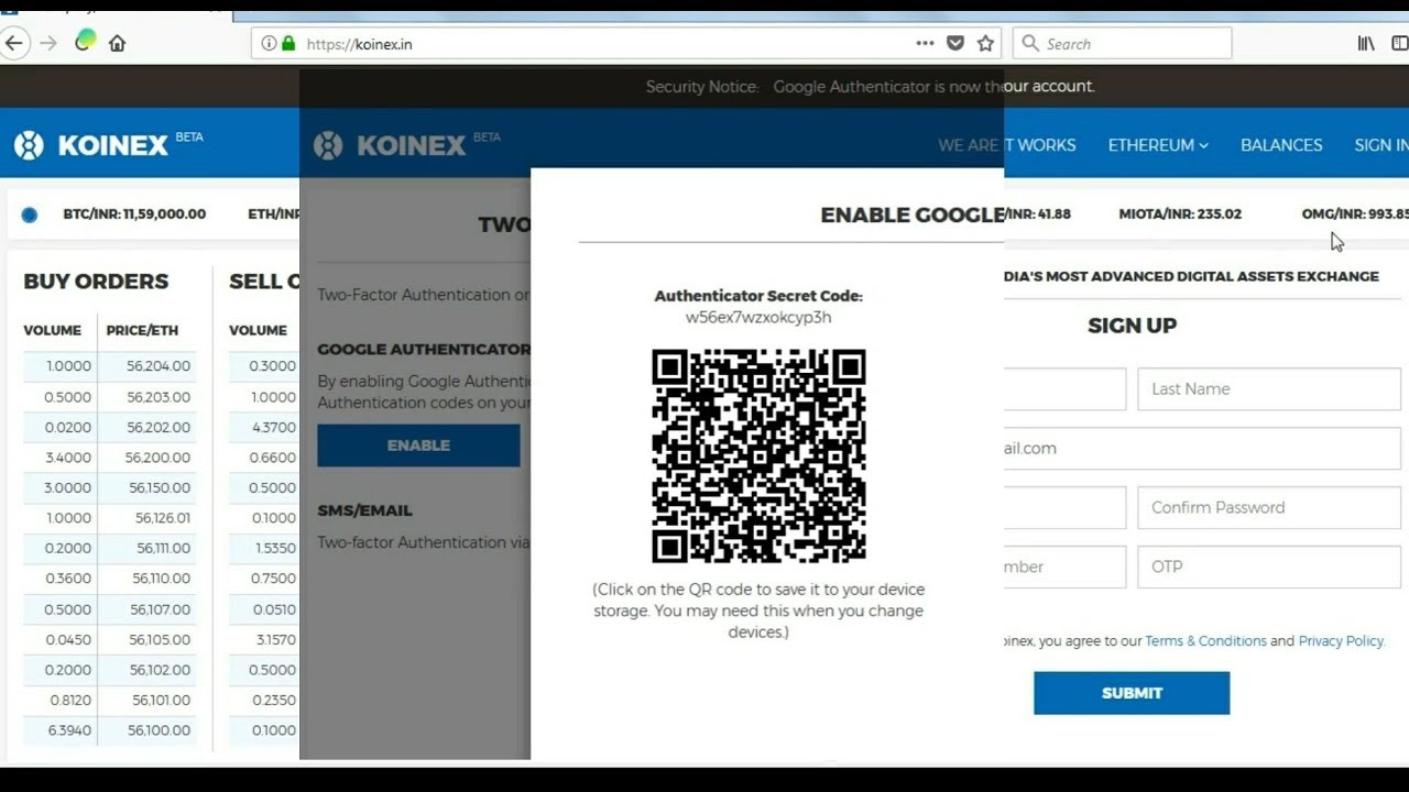 koinex account कैसे बनाएँ, how to create koinex account in hindi