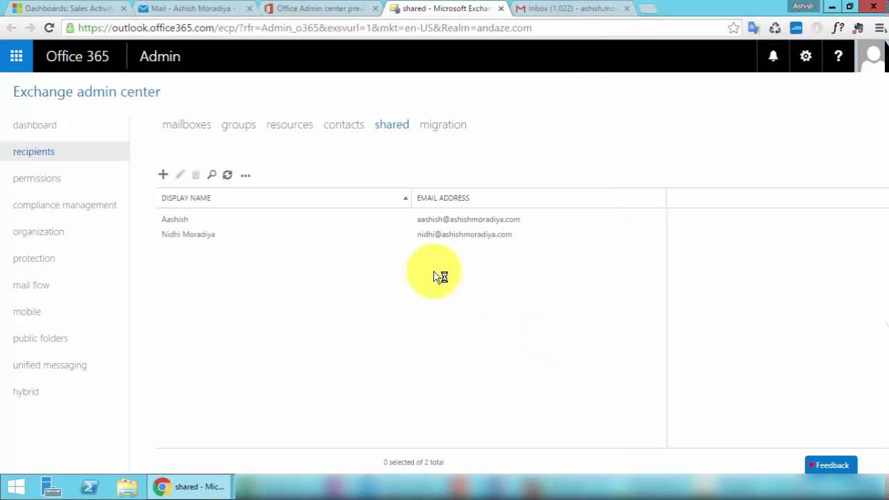 Sending mail from shared mailbox office 365