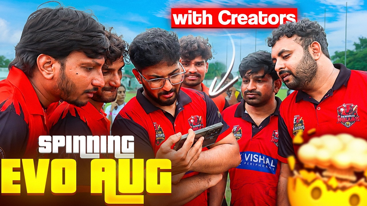 EVO AUG Gun Spinning with Telugu Creators 🔥 #kv18 #freefiretelugu #telugu #tccl