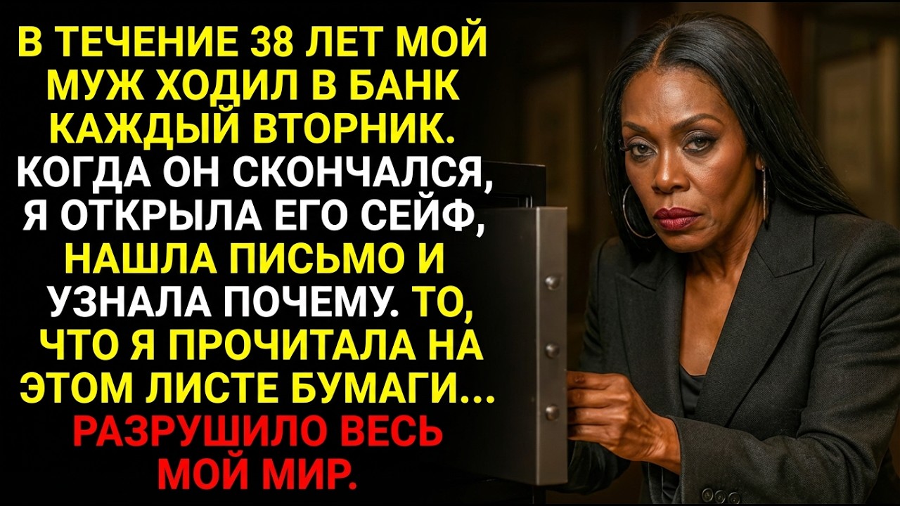 Мой муж ходил в банк каждый вторник 38 лет. Когда он умер, я открыла сейф и увидела…