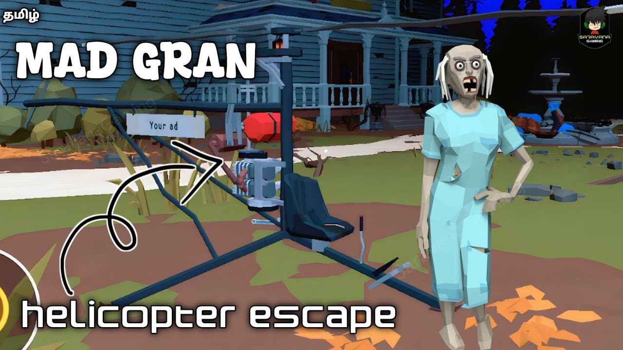 Mad Gran - Scary Horror Escape Helicopter Escape Tamil Full Gameplay
