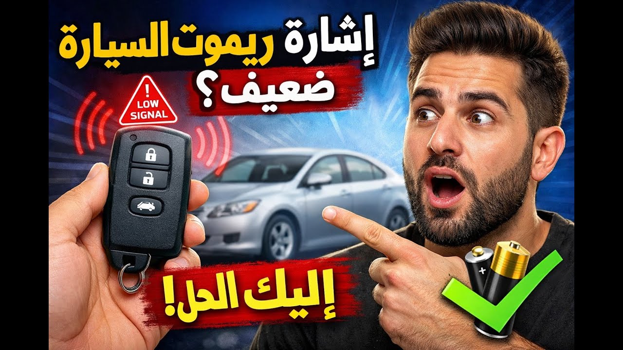 اشارة ريموت السيارة ضعيف؟ اليك الحل