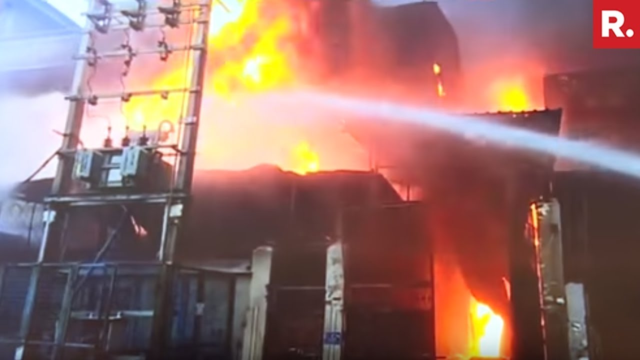 Fire At Plastic Factory In Narela