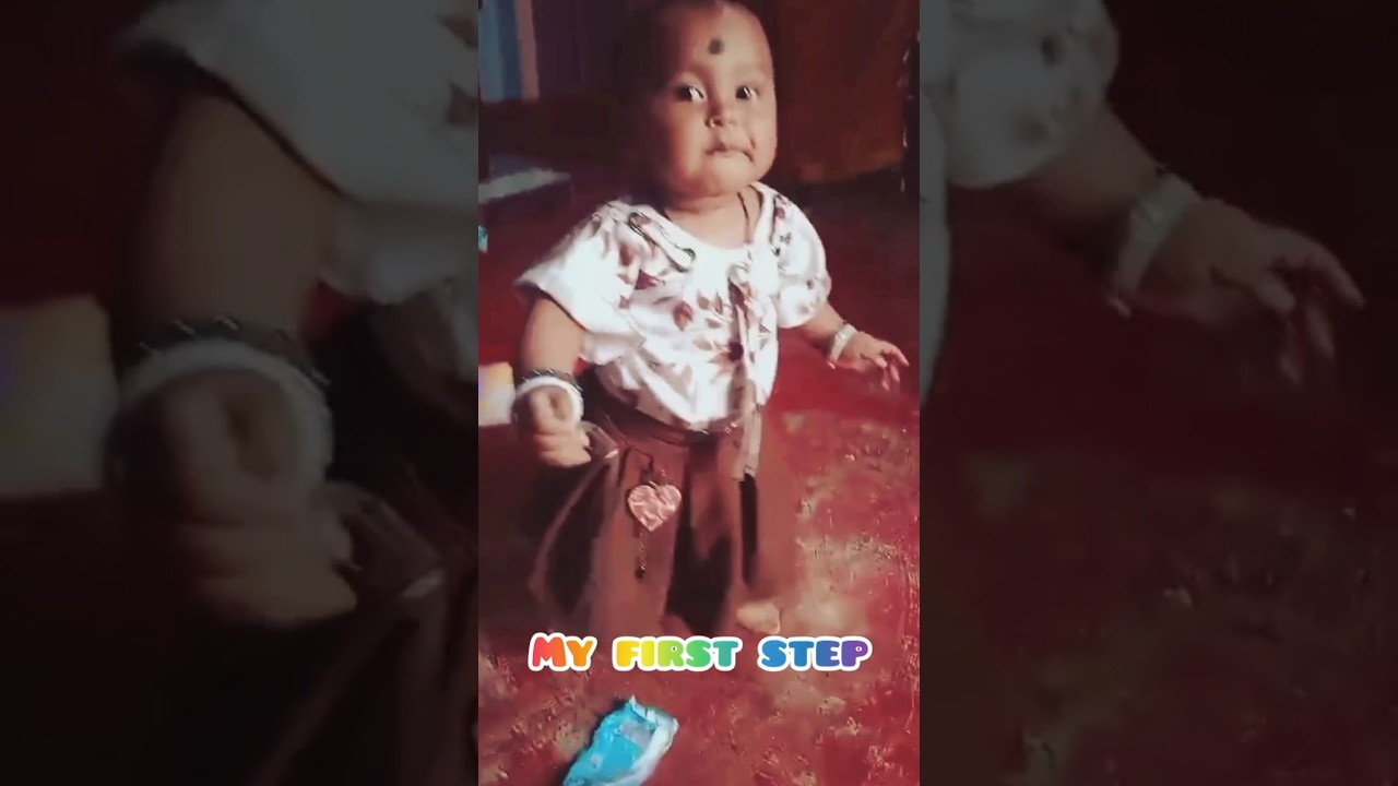 || My First step || short viral video || gulabi sarara || 