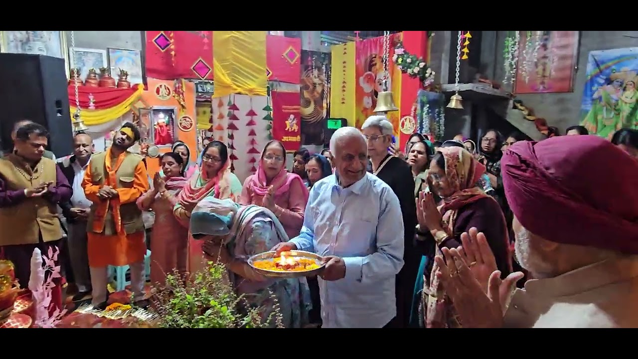 श्री बांके बिहारी जी आरती, श्रीमद भागवत कथा लक्ष्मी नारायण मंदिर , देस राज गली