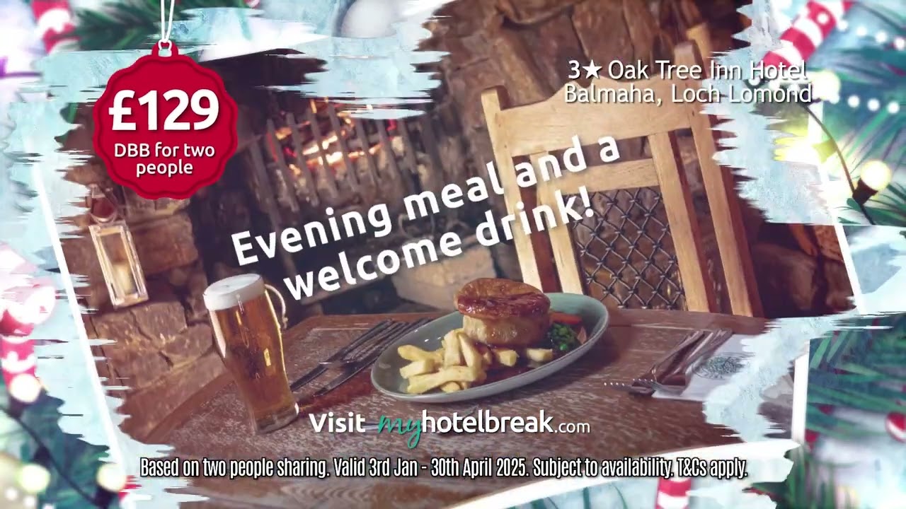 Hotel Break for Two - Oak Tree Inn, Balmaha (Loch Lomond)
