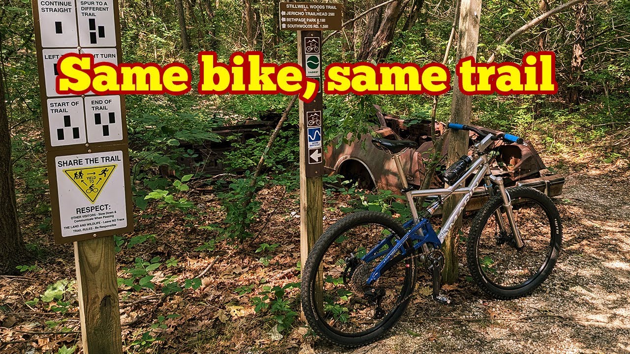 Taking my old-school full suspension MTB on the trail it started on 25 years later