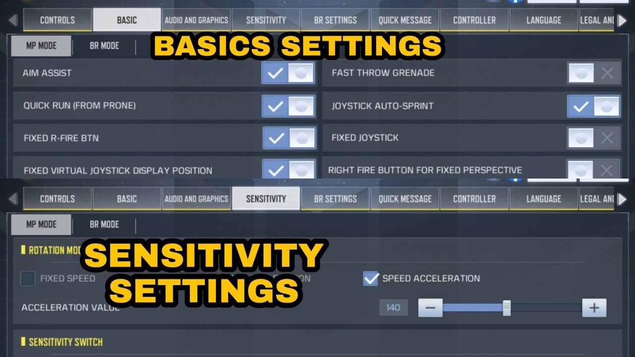 Wisdom Frost BASIC & SENSITIVITY SETTINGS in COD Mobile