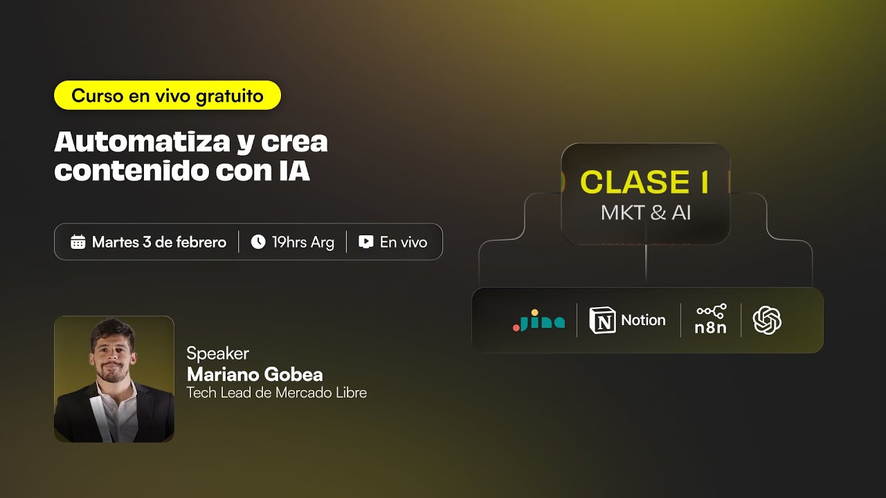 IA para Marketing | Automatiza y crea contenido con n8n, JinaAI y Notion (Crea tu content machine))