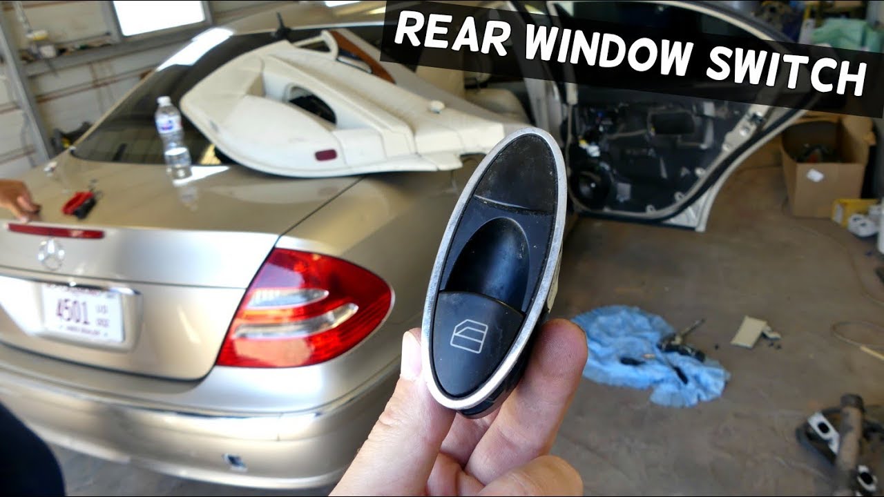 HOW TO REPLACE REMOVE REAR DOOR WINDOW SWITCH ON MERCEDES W211