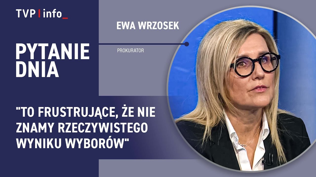 Ewa Wrzosek: To frustrujące, że nie znamy rzeczywistego wyniku wyborów | PYTANIE DNIA
