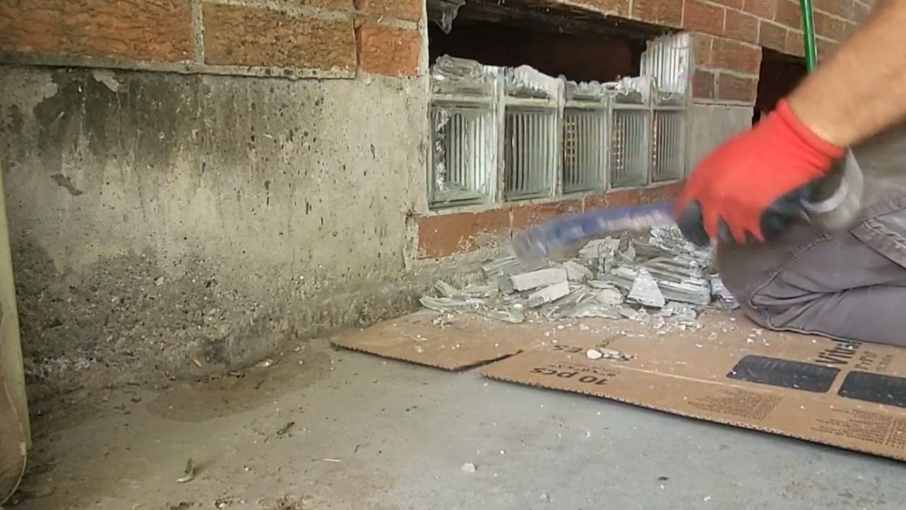 How To BREAK OUT a Glassblock Window