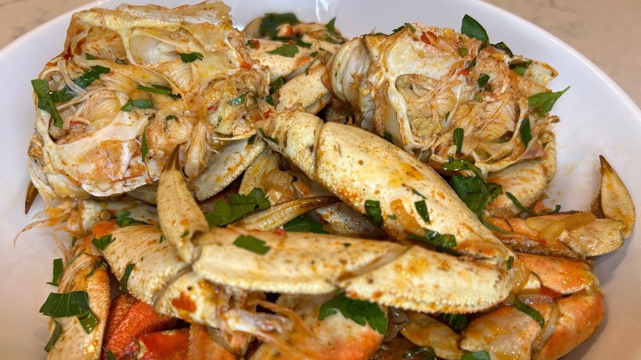 Receita de Caranguejo - Muito Simples e Rapida - How I Make Crab - Quick & Easy - Portuguese Recipe