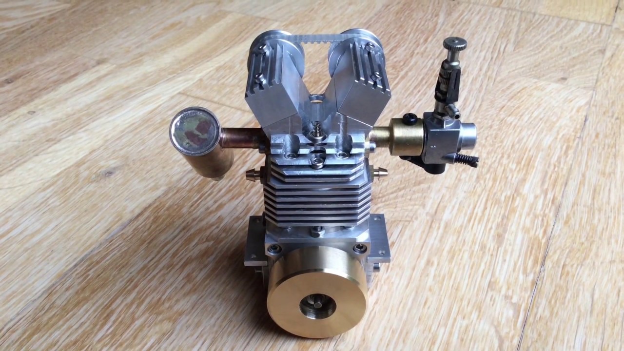 Hand-Built Model 5cc IC Engine Trial Assembly