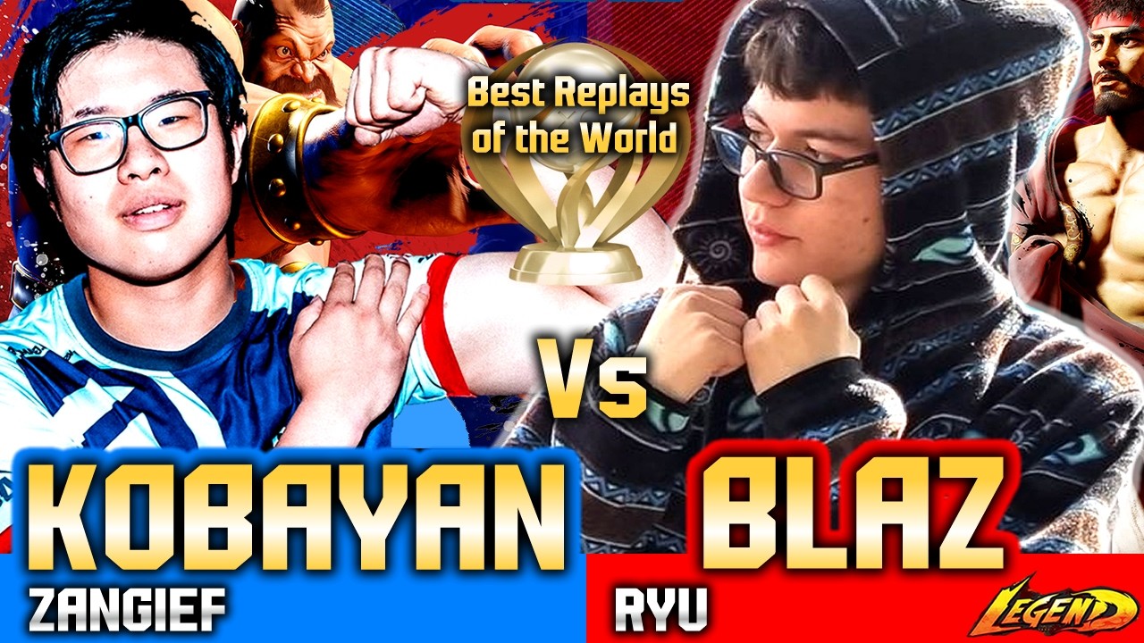 🔥SF6 Ryu (BLAZ) vs (Kobayan) Zangief Street Fighter 6 Gameplay High Level