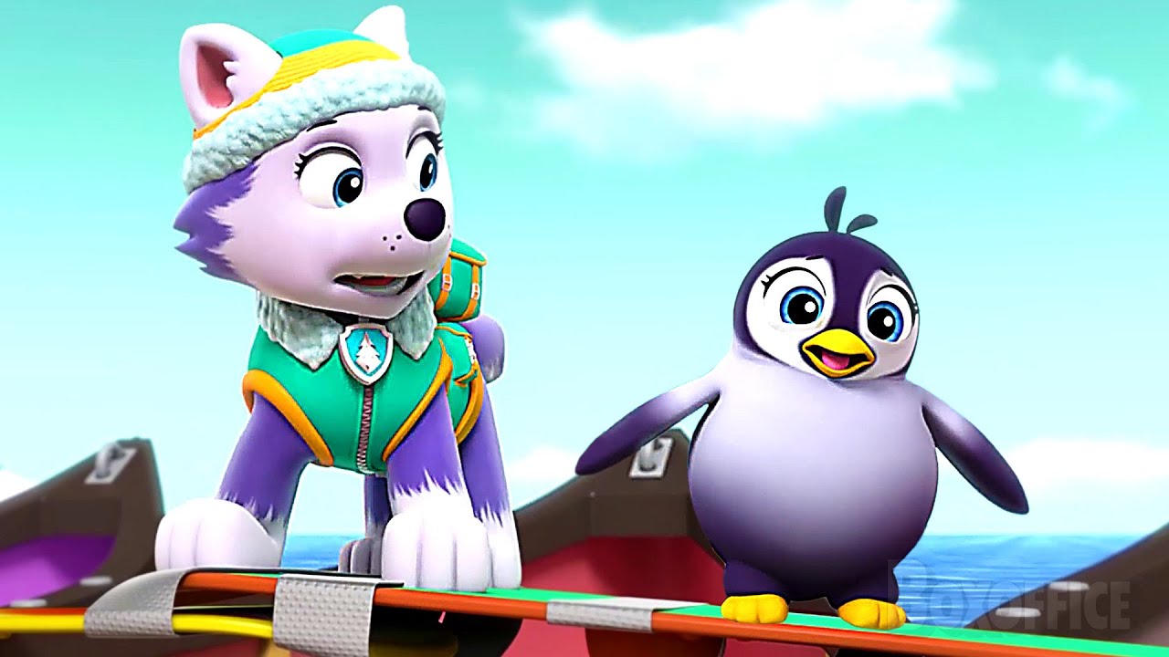 Everest and pups saves a cute PENGUIN 🐧 | PAW Patrol Series | CLIP