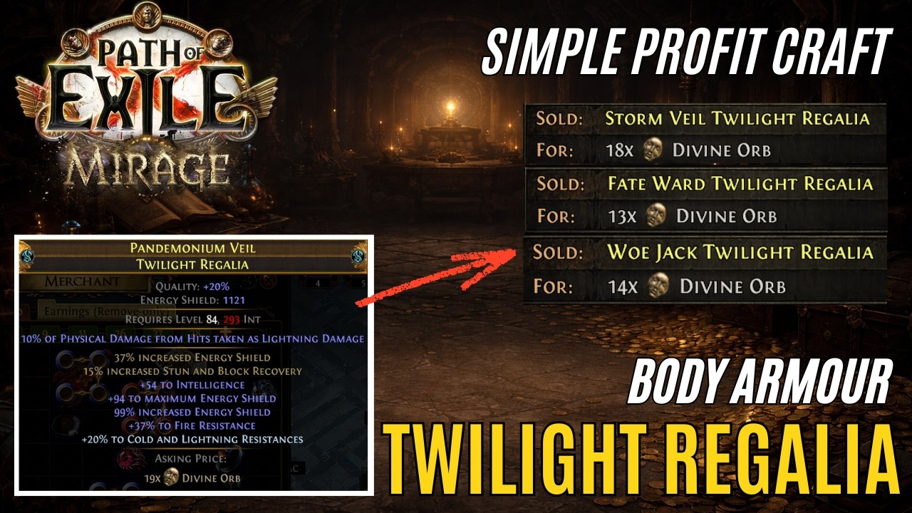 Easy Self or Profit Craft Twilight Regalia's! - POE 3.28 Mirage League