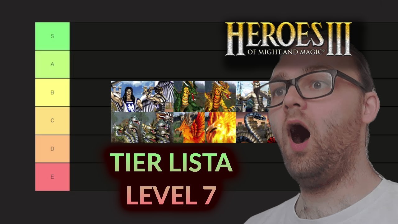 TIER LISTA jednostek 7 POZIOMU w HEROES 3