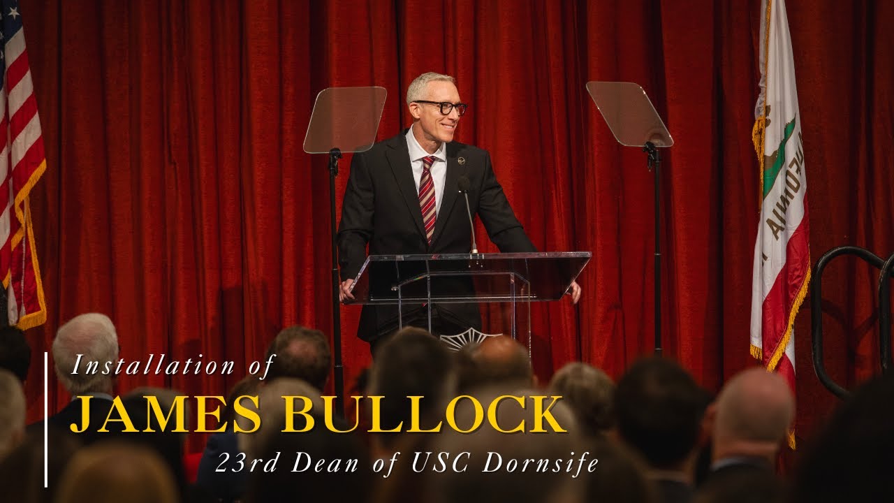 Installation of USC Dornsife Dean James Bullock