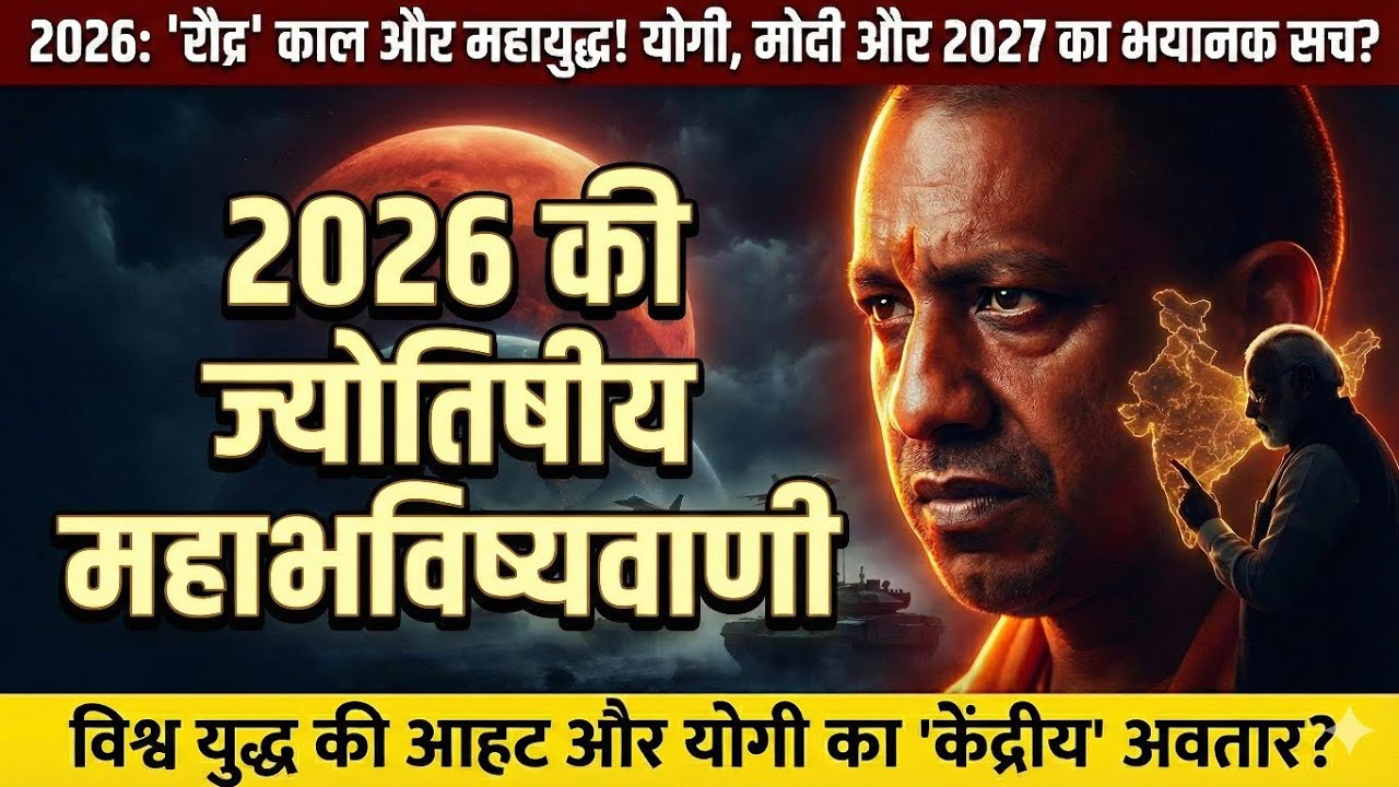2026 की ज्योतिषीय महाभविष्यवाणी - Yogi Adityanath 2027 Prediction | UP Election & India's Future 🚩