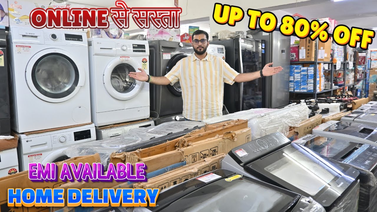 Cheapest Electronic Items & Home Appliances at Upto 80% Discount Ac Fridge Wm Smart led Tv Geyser
