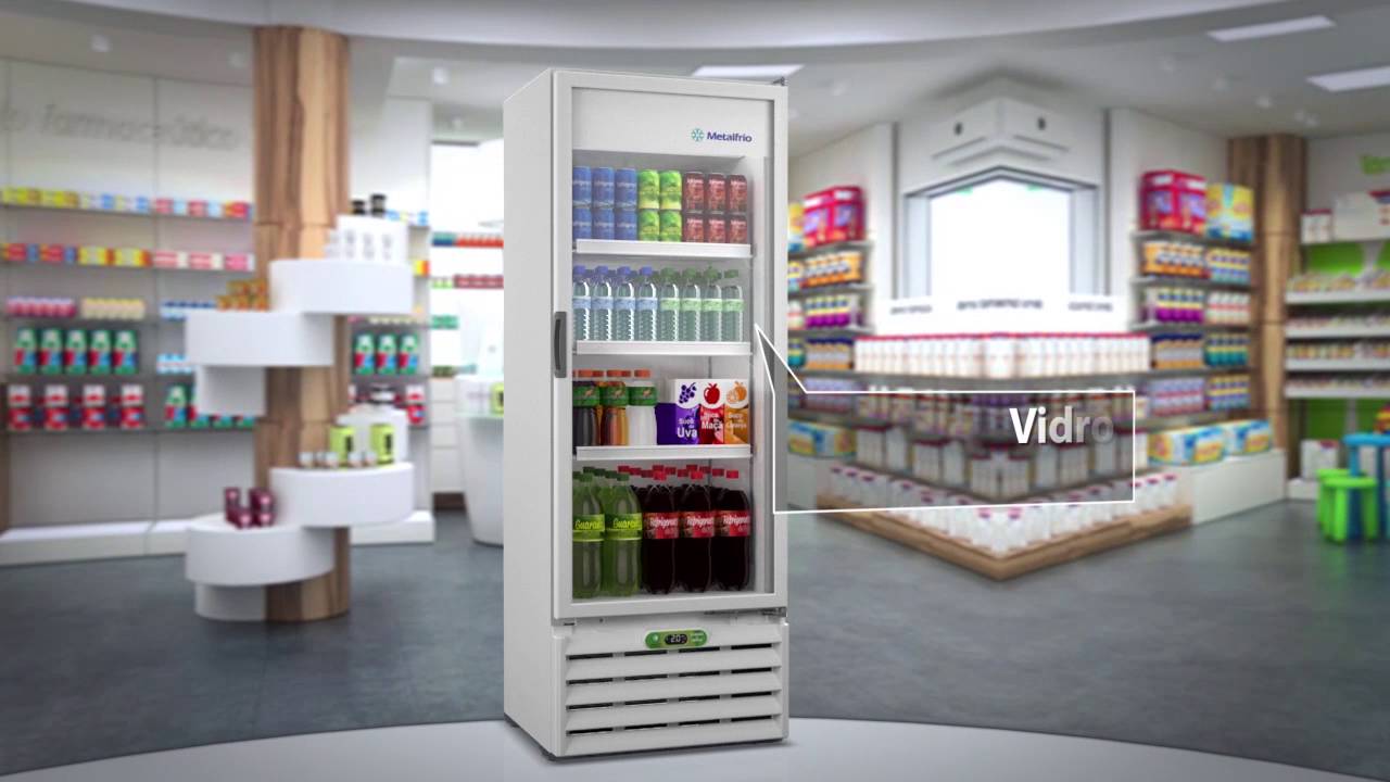 Refrigerador vertical com controlador eletrônico (VB40R) - METALFRIO