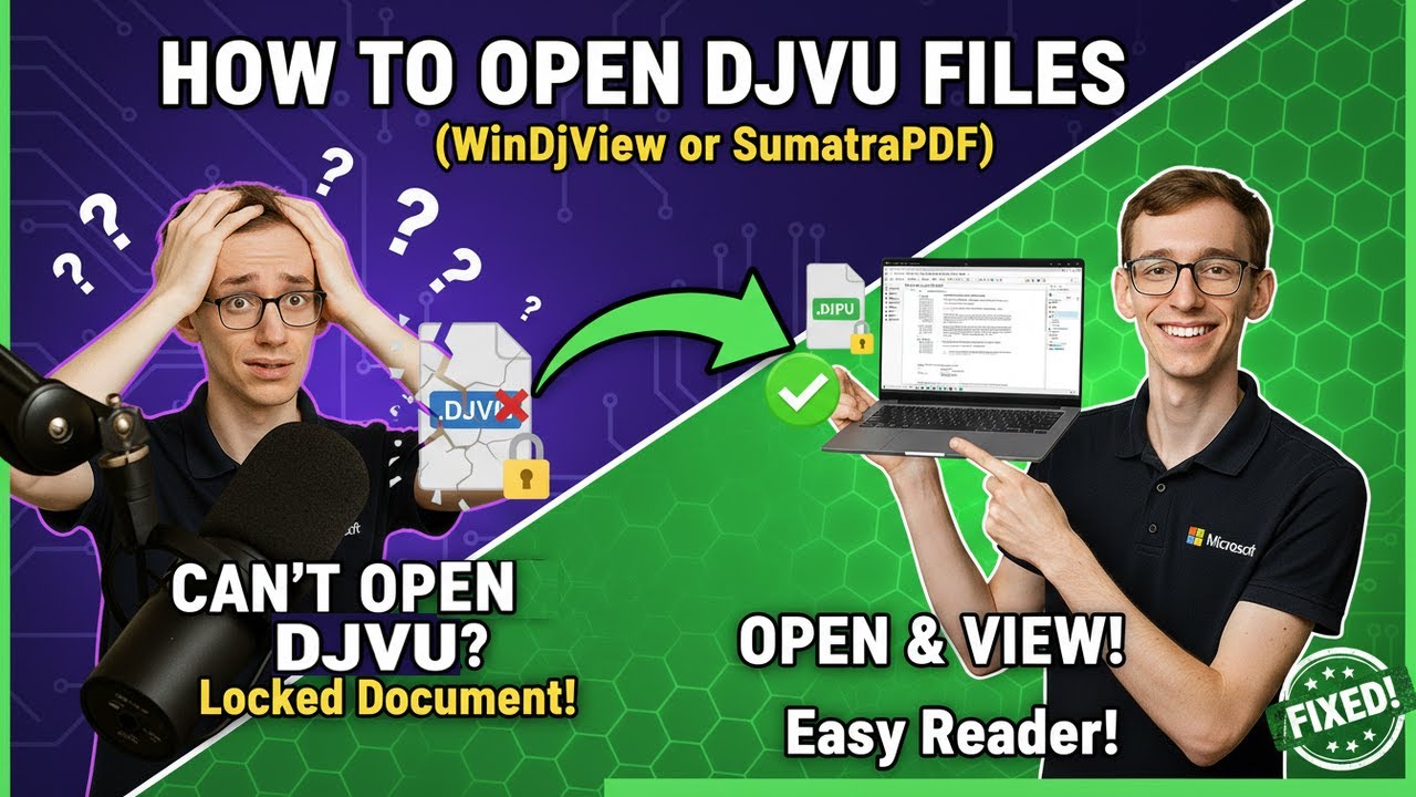 How to Open DJVU Files (WinDjView or SumatraPDF)
