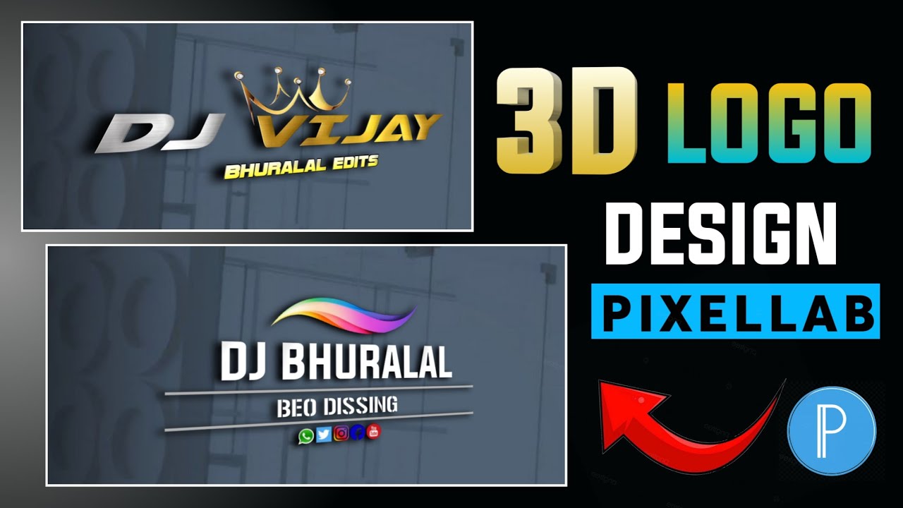 3D status logo editing in pixelLab app | 3D logo design 2024