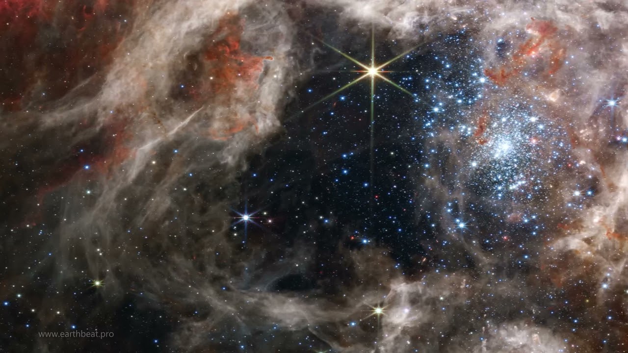 Atmospheric Beats Cosmic Ambience V1 Improvisational drumming James Webb New Deep Space Experience