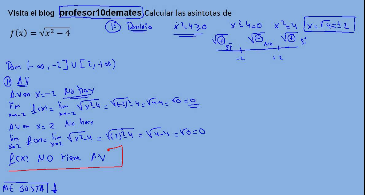 Asíntotas de funciones irracionales raíces 01 parte 1